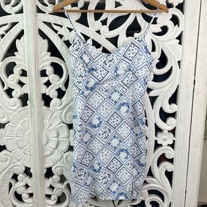 Altar’d State blue floral picnic spread print bra dress size S